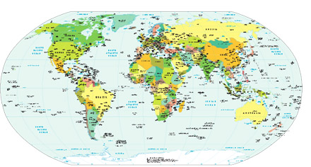 drzave sveta - politicka karta sveta