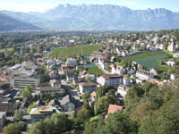 Vaduz panorama grada